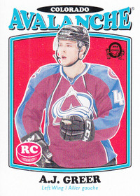 2016-17 OPC RETRO ROOKIES # 674 A.J. GREER