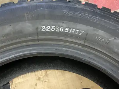 Four 225 / 65R17” Sailun Ice Blazer snow tires. Approx. 70% tread remaining. Excellent condition. $2...