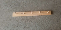 Solid Wood Coat Rack with 5 Hooks