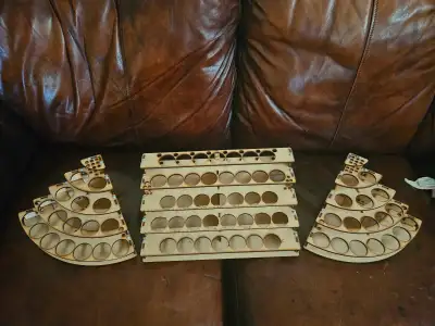 I bought this custom from an artist doing laser cutting. At the time it cost me just under $300. It...