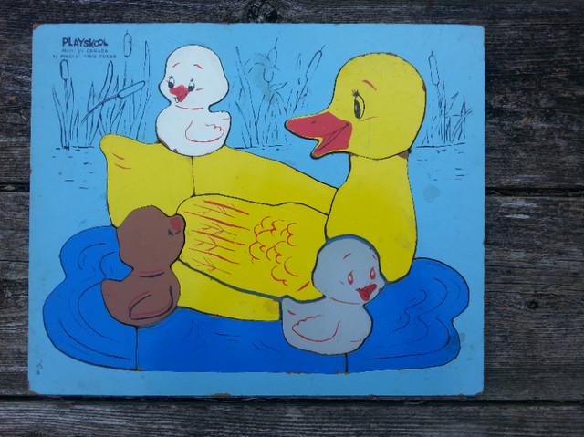 Vintage Playskool Wooden Puzzles in Toys & Games in Kingston - Image 2