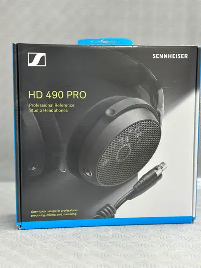 Sennheiser HD 490 Pro Studio Headphones - Black - New Sealed, View more