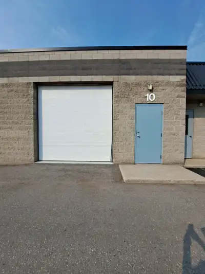 1000 Sq. Ft light industrial. Drive - in, 20 X 50, 10 foot overhead door at one end, set of double d...