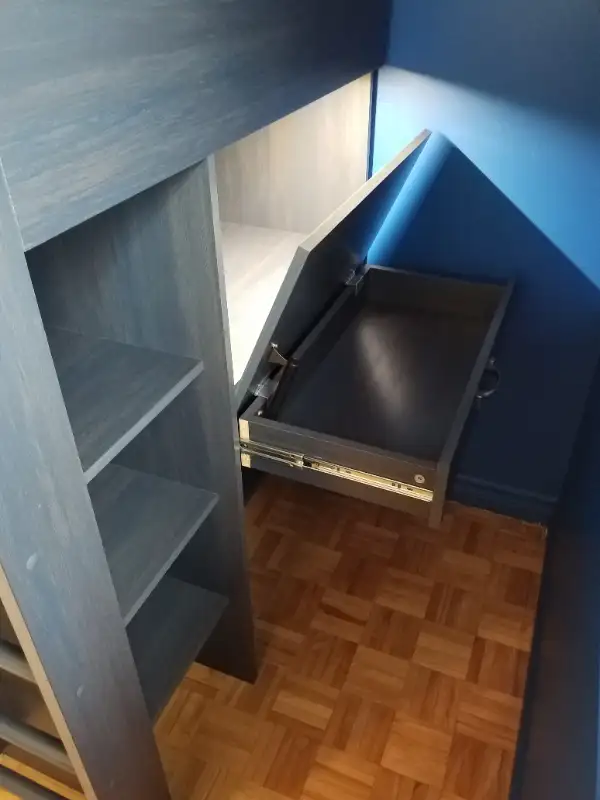 Lit mezzanine simple avec bureau de 39'' in Beds & Mattresses in Longueuil / South Shore - Image 7