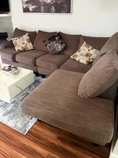 Secrional Grey couch, View more
