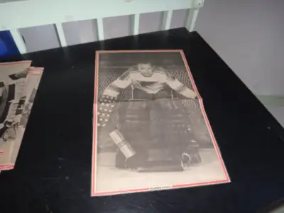 st-louis blues vintage Glenn Hall # 1 black & white poster very, View more