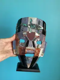 Masque aztèque pierre semi-précieuse