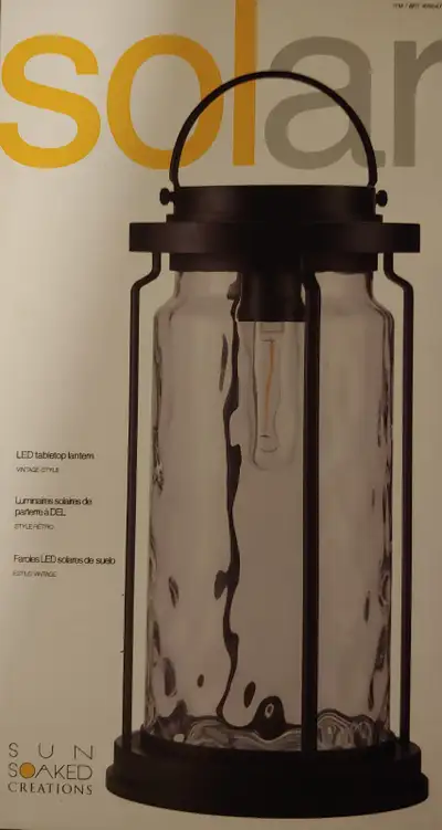 Solar LED Table Top Lantern, View more