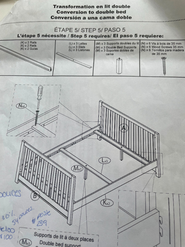 3-1 Convertible Crib in Cribs in Gatineau - Image 3