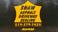 SHAW ASPHALT DRIVEWAY  SPRAYING