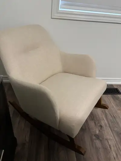 Brand new, never used, structube beige rocking chair!, View more