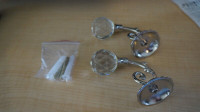 TIE BACK HOOKS WITH CRYSTAL BALL