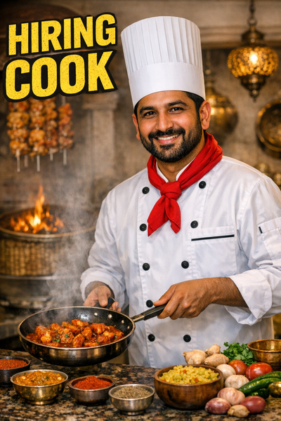 Hiring Experienced Indian Cook, View more