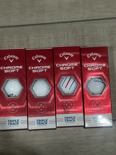 Callaway Chrome Soft triple track. Brand new in package., View more