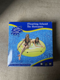Île flottante Géante pour 2 Adultes matelas piscine NEUVE
