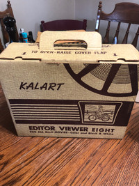 Vintage Kalart 8mm Film Editor Viewer w Cement & Strips LIKE NEW