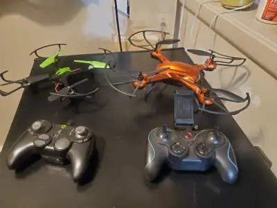 2 drones $30 each never flown them