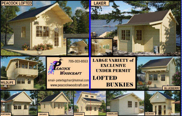 NO PERMIT REQUIRED 257 sq/ft. Log Loft Bunkie / Cabin Shed Kit in Other in North Bay - Image 3