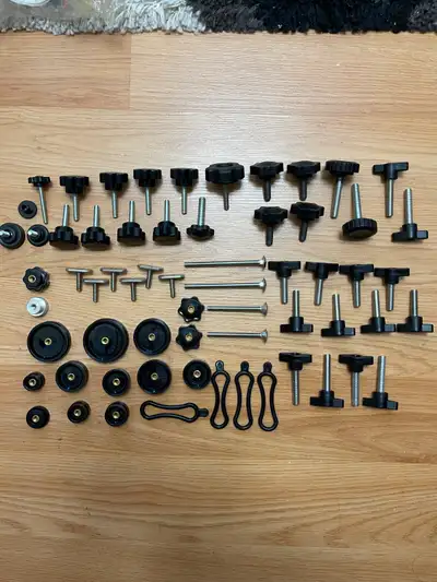 Jig & Fixture hold down knobs and Tee Nuts, View more