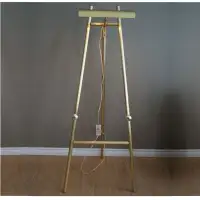 Gold Tone Metal Display Easel with Attached Light