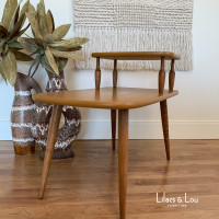 Mid-Century 2 Tiered Side End Table