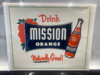 Original MISSION Orange paper advertisement 