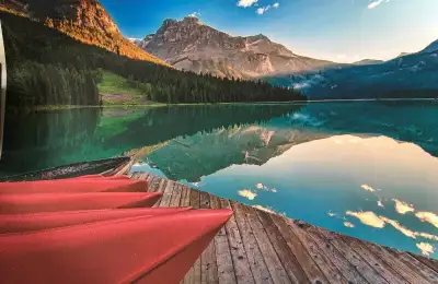 Red Canoe View – “2” Giclee Unframed Prints - NEW – By James Wheeler: - Red Canoe View By James Whee...