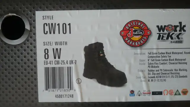 JUSTIN WORK BOOTS in Men's Shoes in Ottawa - Image 4