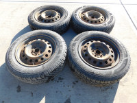 4 Goodyear Tires with Rims for 2033-2012 Corolla 195/65/15