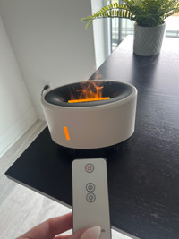BRAND NEW Fake Flame Diffuser Humidifer and Bluetooth Speaker wi
