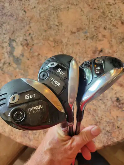 PRGR Tune 4,5 and 6 Hybrids From Japan Like New, View more