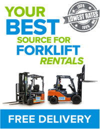 Forklift, Boom & Scissor Lift Rentals - FREE DELIVERY !