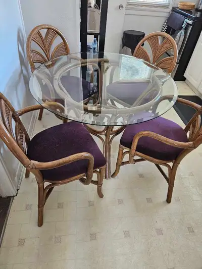 Bamboo Dining Table With Chairs , View more