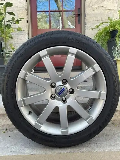 Four 17"x7.5" Volvo Sentinal rims from a 2006 Volvo S60 T5 AWD that has gone to Valhalla Bolt Patter...
