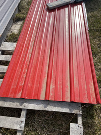 Red Steel Roofing Material 24 sheets 