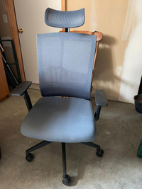 Computer chair with headrest
