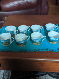 Set of 8 Vincent Van Gogh small mugs