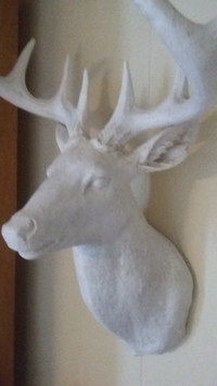 Poly Resin Deer Sculpture Wall Decor $20