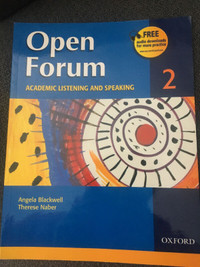 Brand new Open Forum academic listening and speaking
