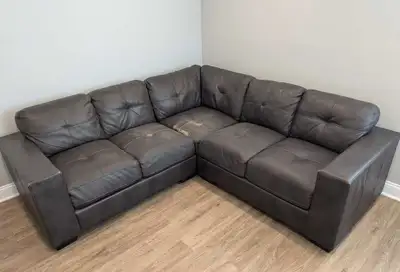 5 seater sectional for sale. It comes in 3 pieces for easy transport. Pick up is in South Edmonton o...