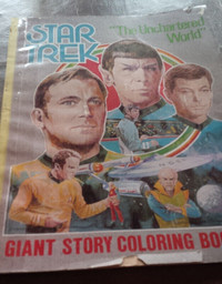 x Large Star Trek "The Unchartered World" Coloring Book, 1978