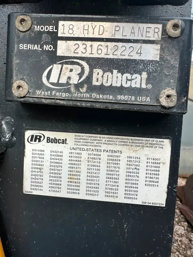 Bobcat asphalt planner with wet kit62863275610371121