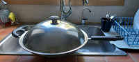 Meyer 15" stainless steel wok with lid $40.00