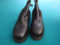 Vintage Collins Safety Boots Black Leather
