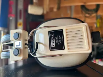 Vintage Futura Stereo Headphones 563320 Made in Japan., View more