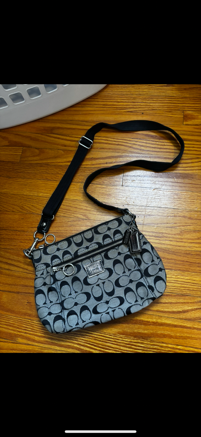 Vintage Coach Poppy Crossbody- Black, View more