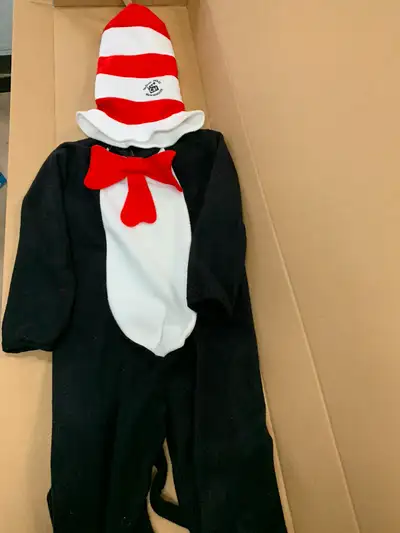 Costume Halloween chat dans le chapeau enfant grandeur Large. Official Movie Merchandise. Voir mes a...