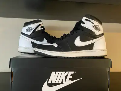 Jordan 1 high Black White, View more