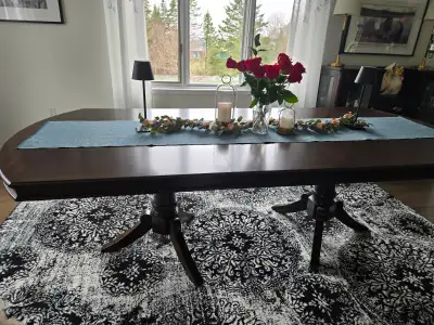 Dining room table and buffet, View more