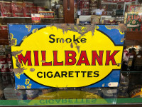 Scarce early porcelain Millbank sign 